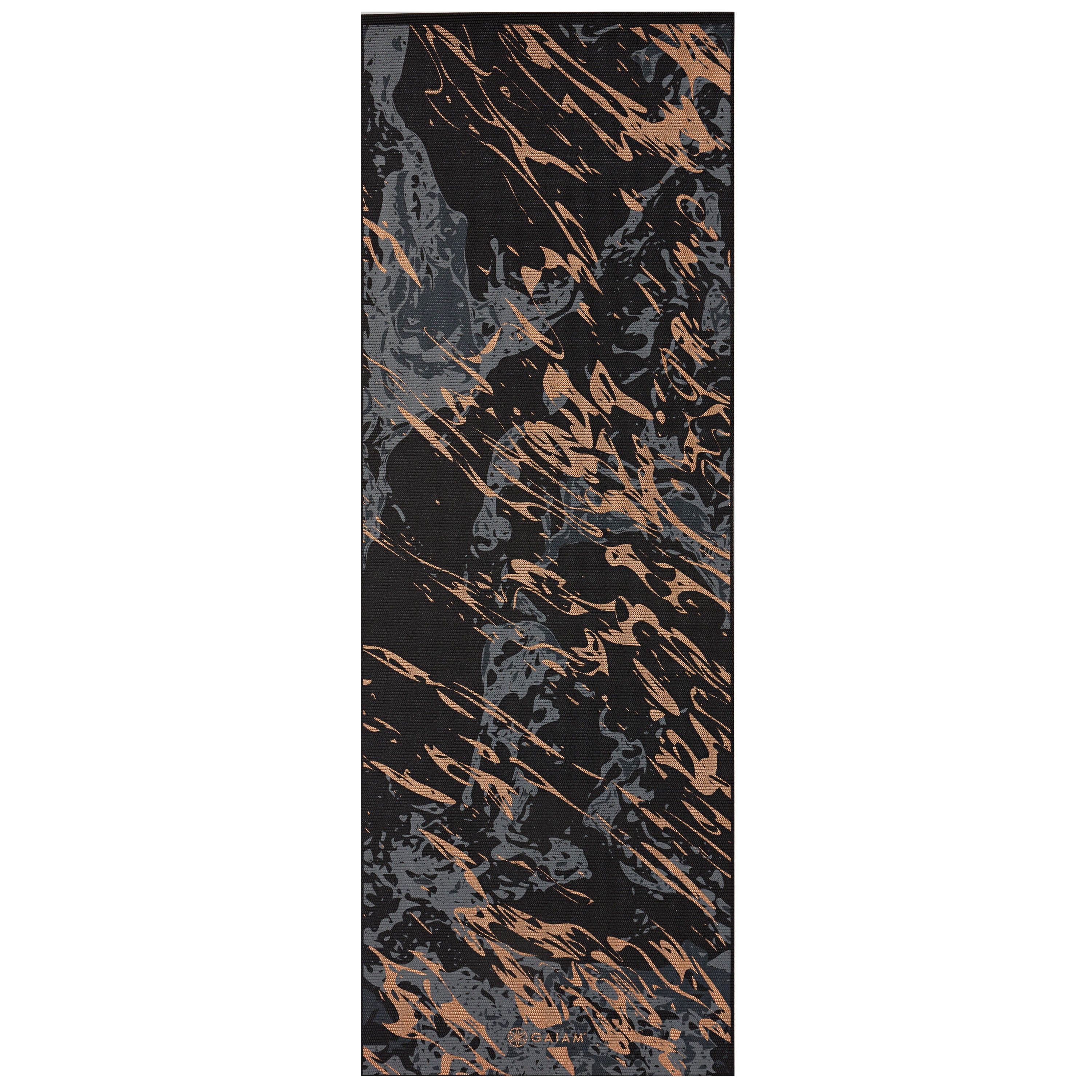 Premium Reversible Marbled Bronze Medallion Yoga Mat (6mm)